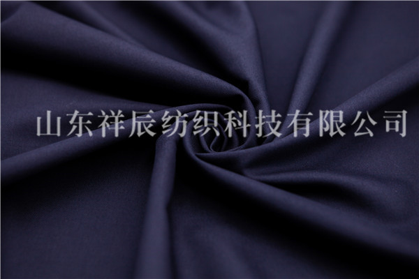 藏青缎背哔叽，T/R 80/20，380g/m